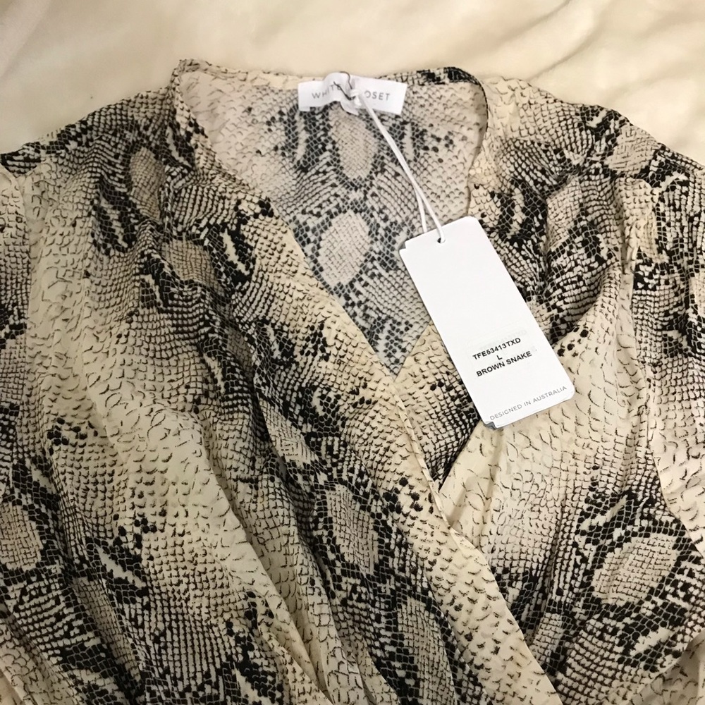 •snakeskin wrap dress•